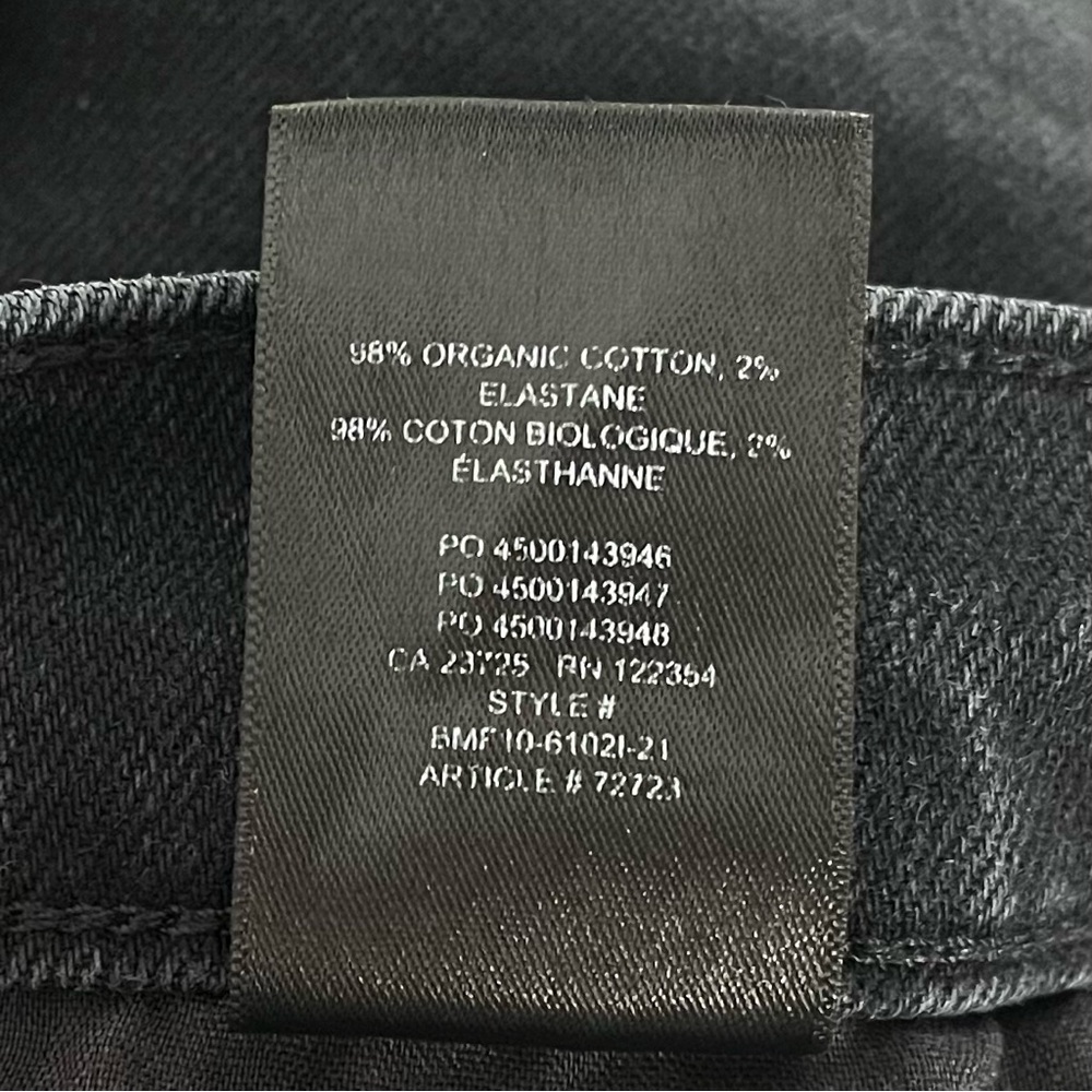 Aritzia Denim Forum Black The Yoko‎ High Rise Slim Jeans Size 26 - Picture 12 of 16